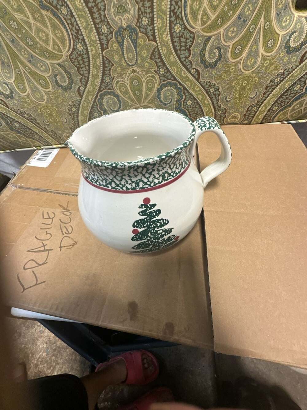 Furio Christmas Tree Holiday Serving Pitcher 8 Cups